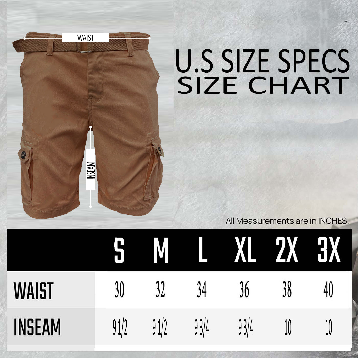 Coverly’s Belted Cargo Short