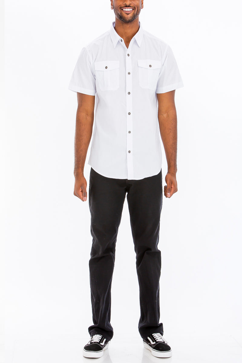 Coverly TWO POCKET BUTTON DOWN SHIRT