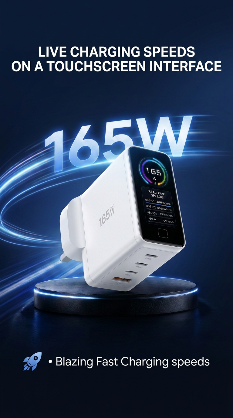 Vortex 165W Charging Brick Pro (Matte Black)