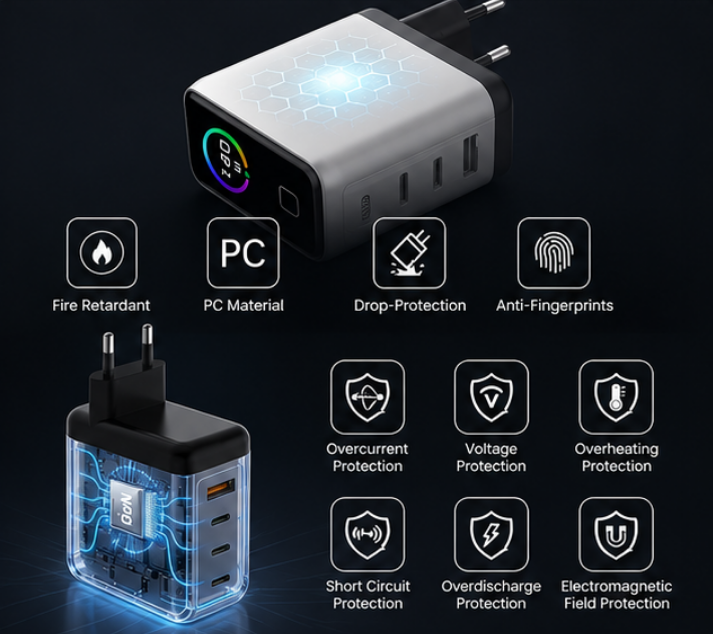 Vortex 165W Charging Brick Pro (Matte Black)