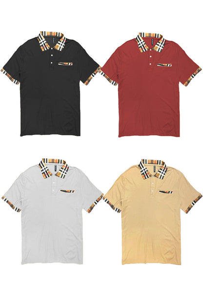 Coverly’s Checkered Detail Polo
