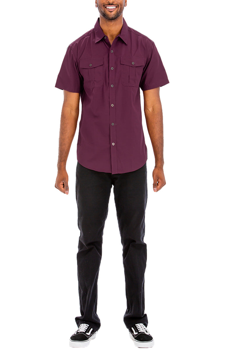 Coverly TWO POCKET BUTTON DOWN SHIRT