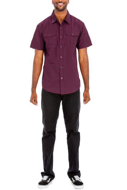 Coverly TWO POCKET BUTTON DOWN SHIRT