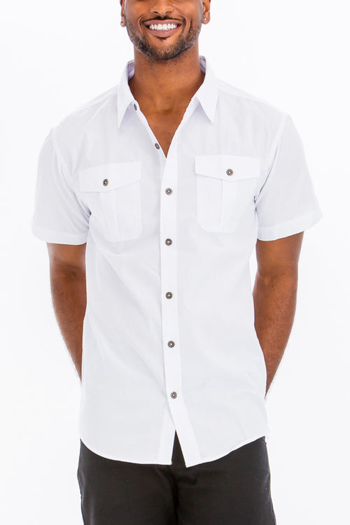 Coverly TWO POCKET BUTTON DOWN SHIRT