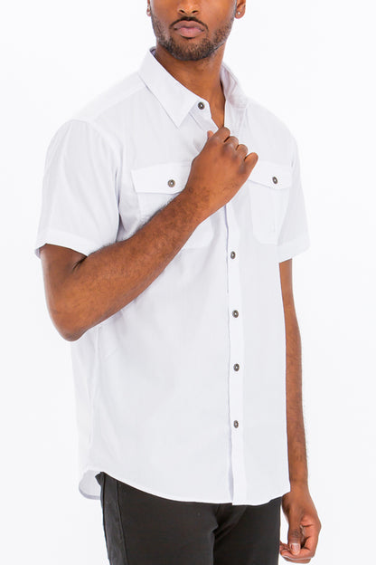 Coverly TWO POCKET BUTTON DOWN SHIRT