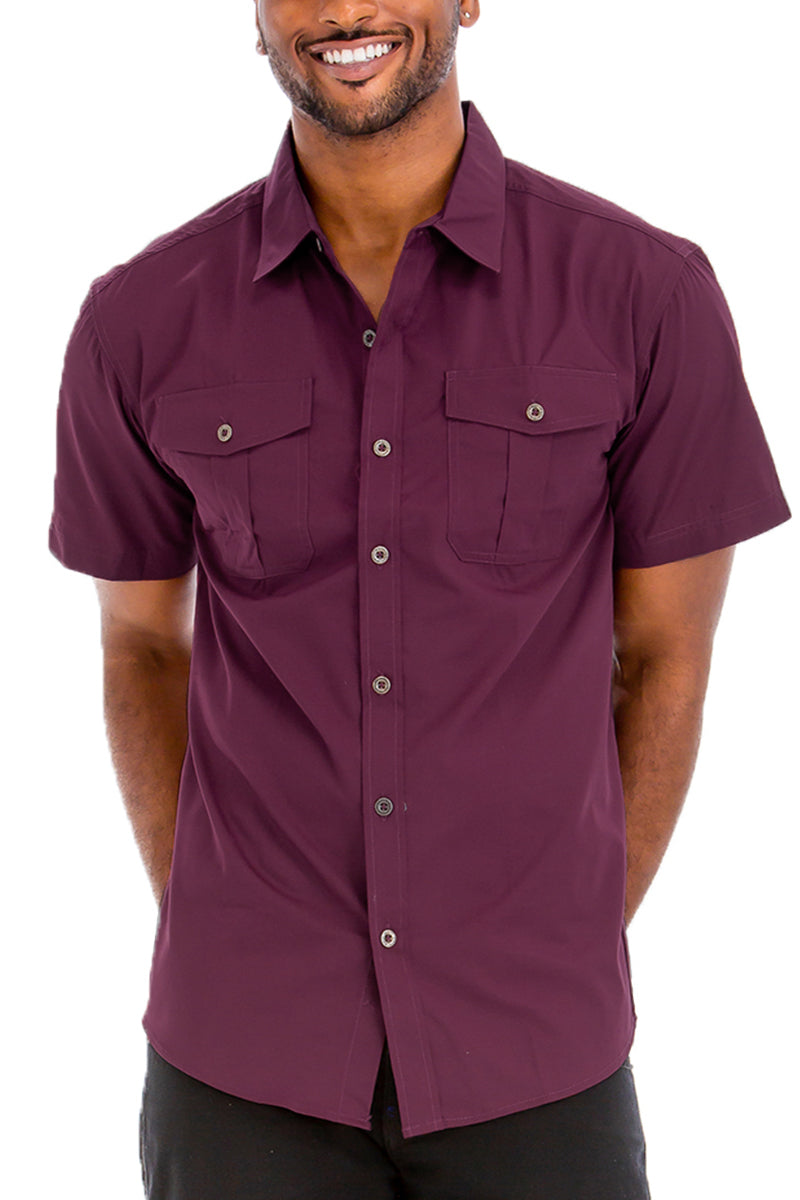 Coverly TWO POCKET BUTTON DOWN SHIRT
