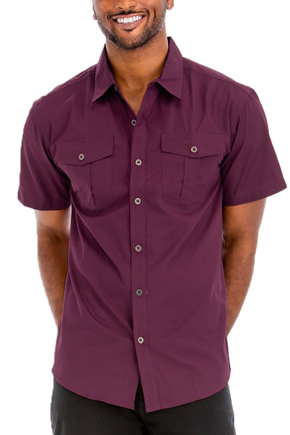 Coverly TWO POCKET BUTTON DOWN SHIRT