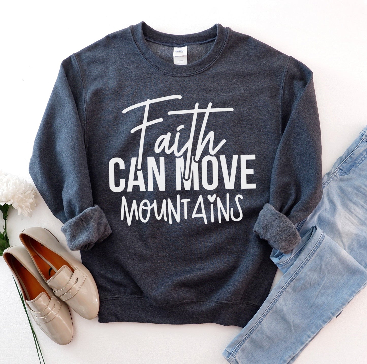 Coverly’s Faith Can Move Mountains Sweatshirt
