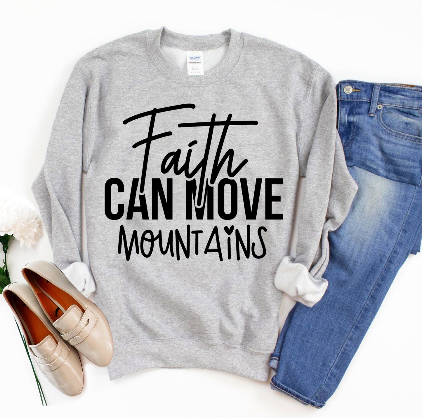 Coverly’s Faith Can Move Mountains Sweatshirt